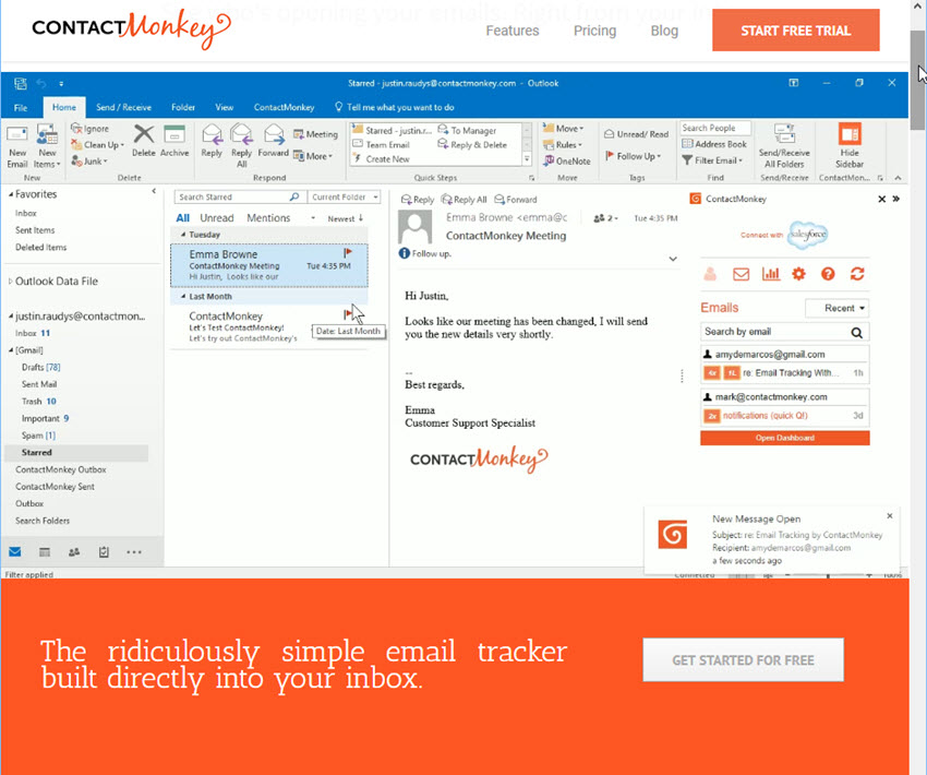 ContactMonkey Email Tracking