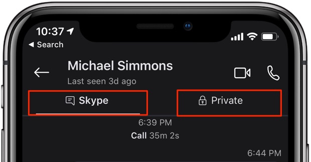 howto skype encryption switch between Private Conversations and regular