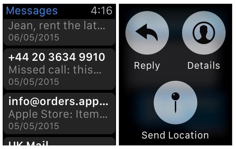Share your location from the Apple Watch