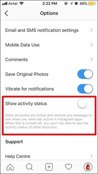 Turn Off Last Active Status Instagram Iphone 3