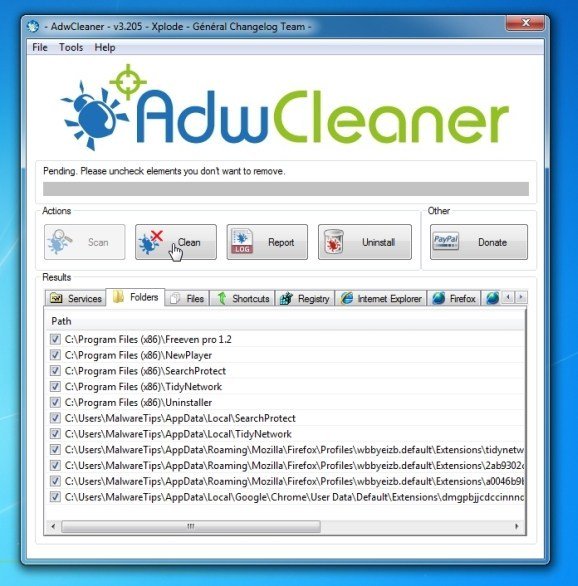Using AdwCleaner