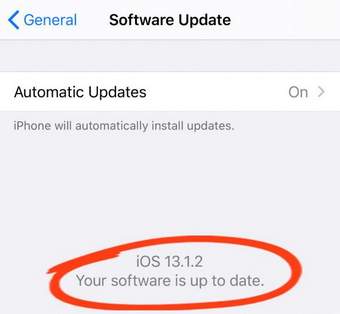 مطمئن شوید که گوشی آیفون شما به نسخه iOS 13 به روز شده باشد. در غیر این صورت گوشی را بروز کنید 
