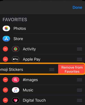 Remove from Favorites