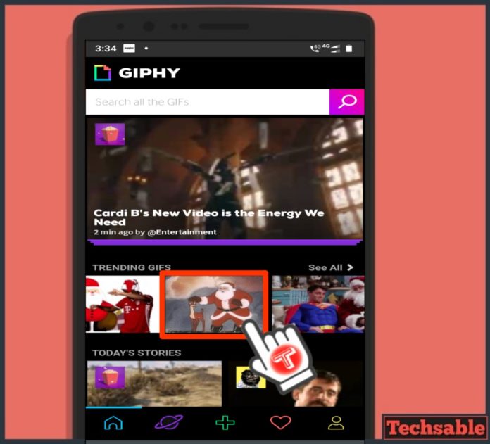 دانلود گیف در اندروید (Giphy Android App)