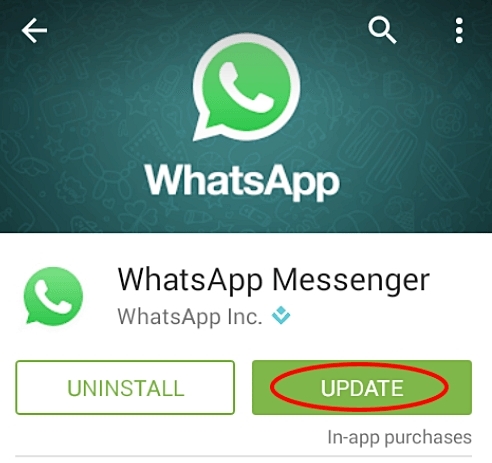 fix whatsapp problems-Unsupported application