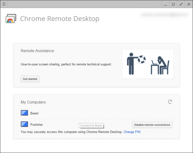 chorome remote desktop