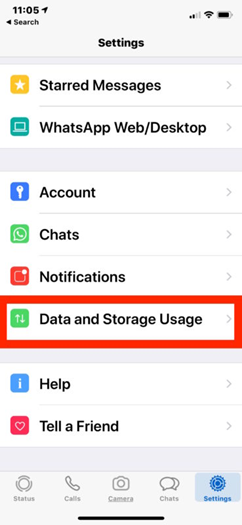 Data and Storage Usage