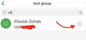 Add contacts to group