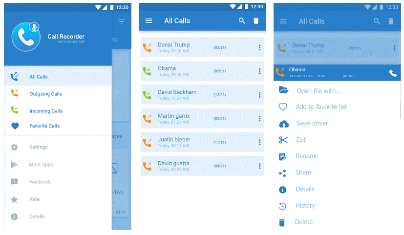 Auto Call Recorder by Tool Apps, call recorder for Android