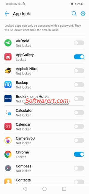 lock apps with password on huawei mobile phone