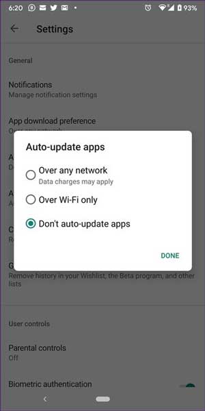 don't Auto-update apps