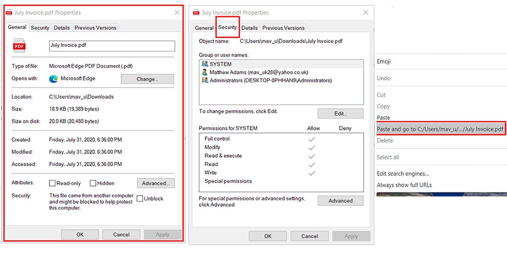 select security to crack password protected PDF