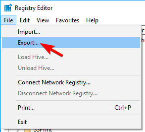 باید روی File> Export کلیک کنید.