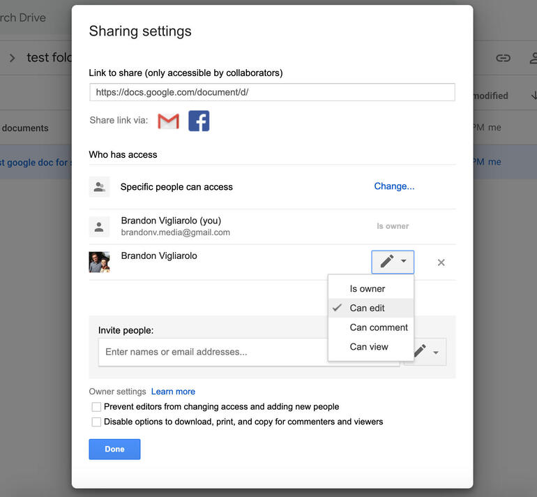 نحوه تغییر مجوزهای اشتراک گذاری Google Drive-2