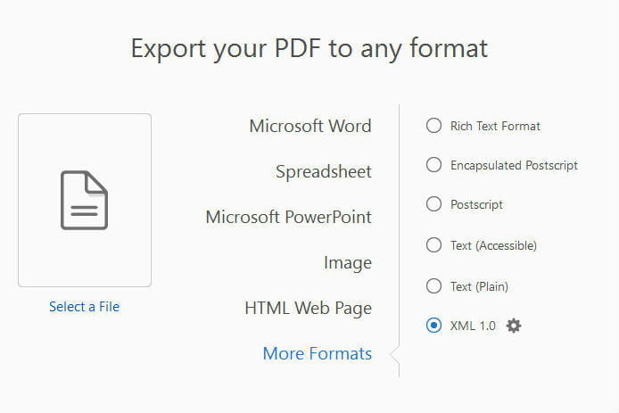 Adobe PDF Export