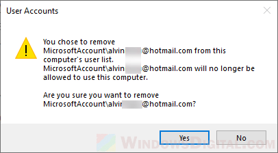 Remove Microsoft Account From Windows 10