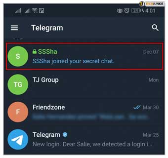 چت مخفی در تلگرام