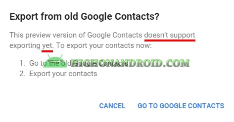 OLD Google Contacts