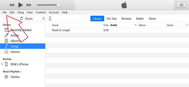 اضافه کردن آهنک به iTunes Library
