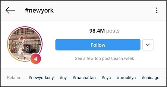 #newyork (posts over 98.4 million)