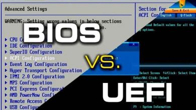مقایسه bios و uefi