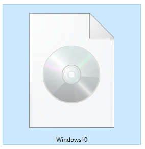 An ISO file with the Windows 10 Setup
