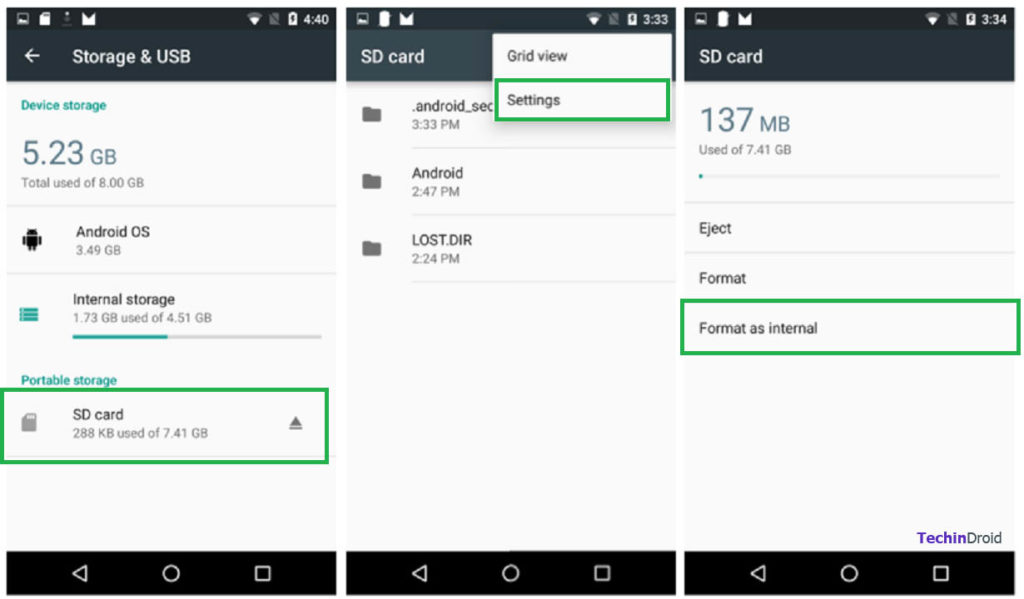Increase internal memory Android (6.0 Marshmallow onwards)