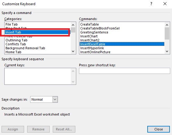 Create Custom Keyboard Shortcuts