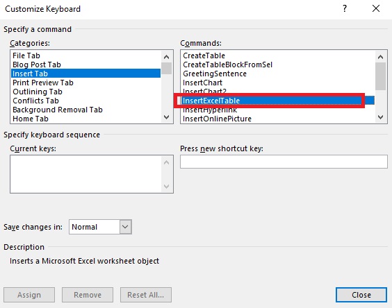 Create Custom Keyboard Shortcuts