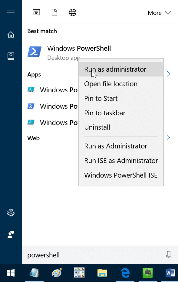 reset or reinstall Calculator in Windows 10 step1