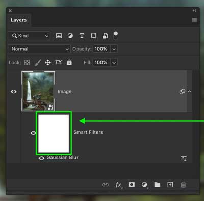 Smart filters layer mask