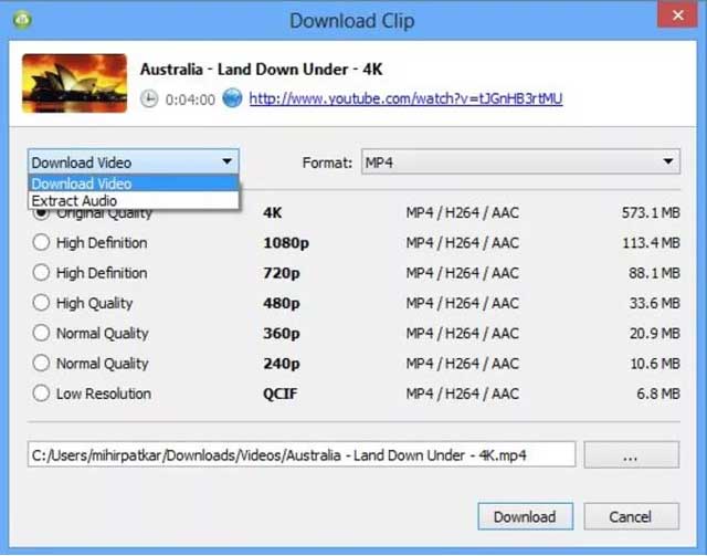 نرم افزار 4K Video Downloader