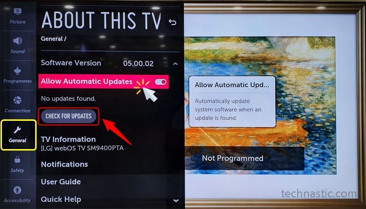 lg smart tv software update