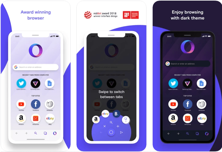 Opera Touch for iPhone