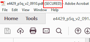 Secured PDF