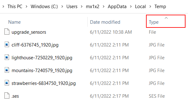 Sort files by type in File Explorer in Windows 11