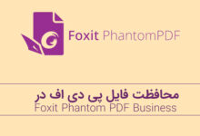 محافظت فایل در نسخه بیزینس foxit