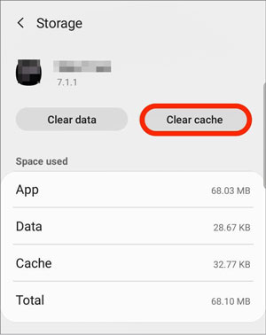 clear samsung phone cache and data
