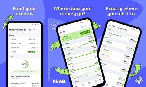 اپلیکیشن اپلیکیشن YNAB (You Need A Budget)(وای ان ای بی)