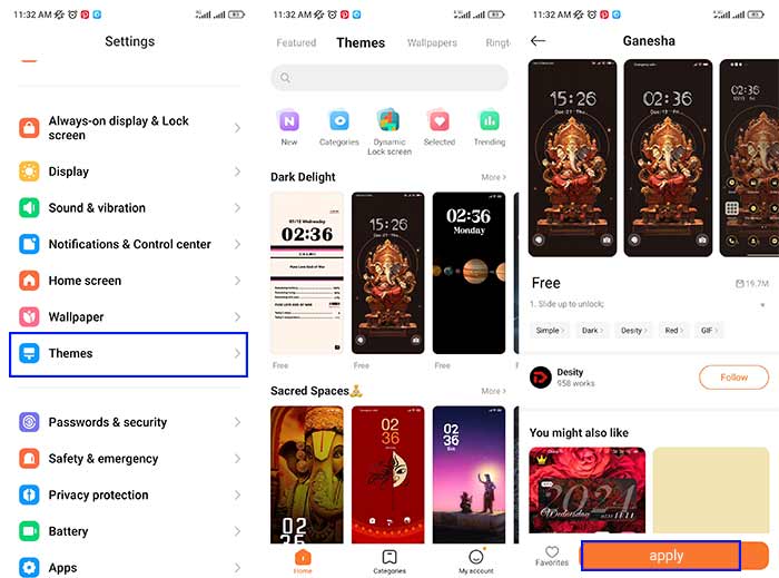 شخصی‌سازی صفحه اصلی