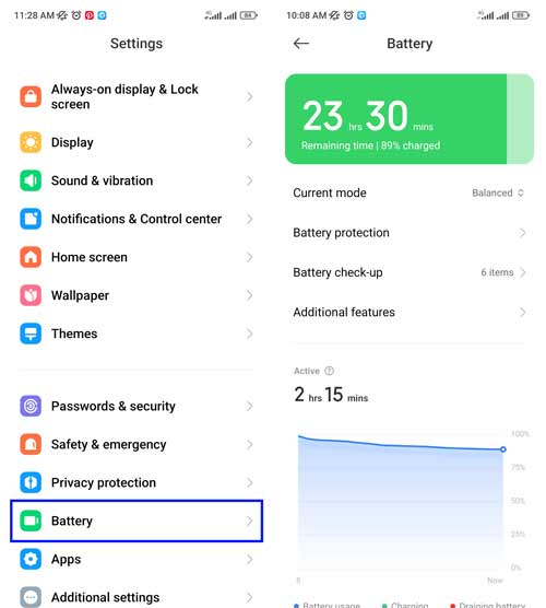بهینه‌سازی باتری (Battery Optimization)