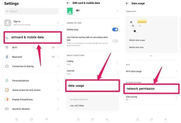 ترفند موبایل محدود کردن دسترسی برنامهها به اینترنت