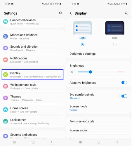 شخصی‌سازی صفحه نمایش