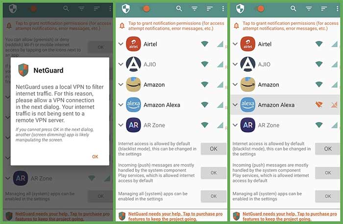 ترفند اینترنت نت گارد NetGuard