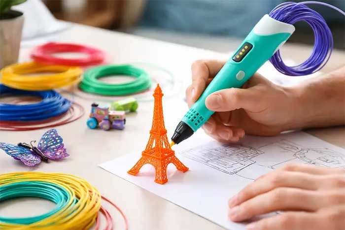 روش استفاده از قلم سه بعدی