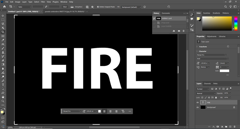 حروف با فونت درشت