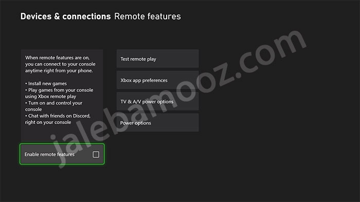 اطلاعات تکنولوژی قابلیت Remote Play را فعال کنید.