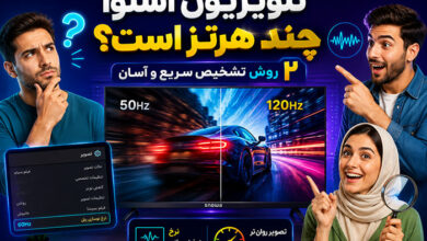 از کجا بفهمیم تلویزیون اسنوا چند هرتز است؟ 2 روش تشخیص